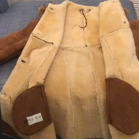 Beautiful Suede Shearling with gorgeous collar- size medium - Picture 4 of 8
